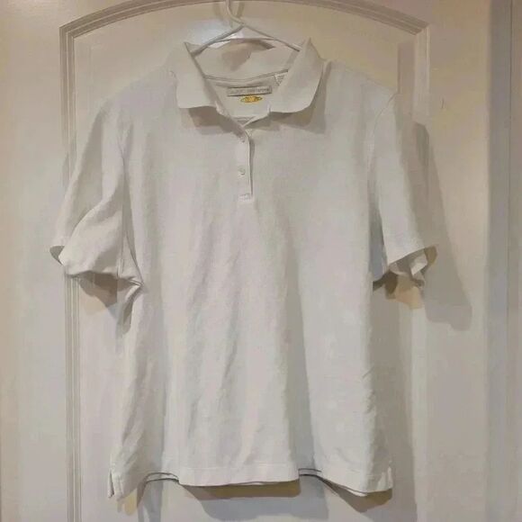 𝅺Greg Norman Men's White Short Sleeve Polo Shirt - Picture 2 of 9